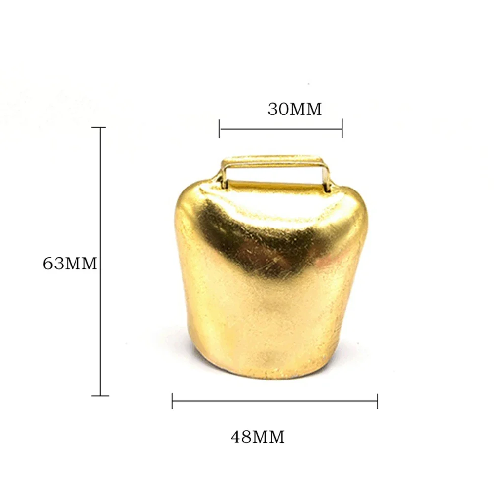Campana de Metal para pastoreo, campana para ovejas y vacas, campanas de cobre para ganado, ovejas, campana fuerte para animales, accesorios de campana de posicionamiento para vacas y ovejas