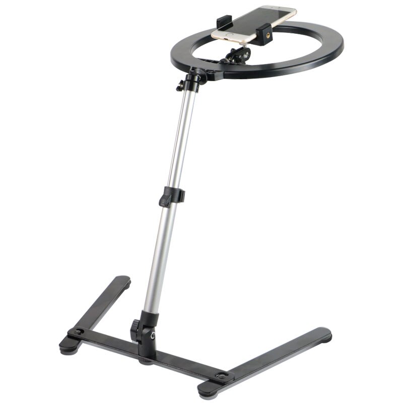 Anillo LED luz anular lámpara estudio fotografía foto relleno anillo luz con soporte de teléfono trípode para iphone teléfono maquillaje fotografía: Default Title