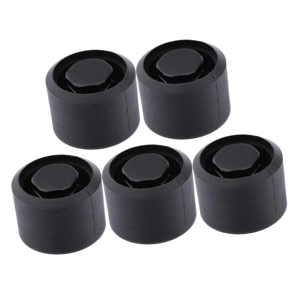5 Pieces Sturdy Surfboard Paddle Board Air Vent Exhaust Stopper Plug Gear Black