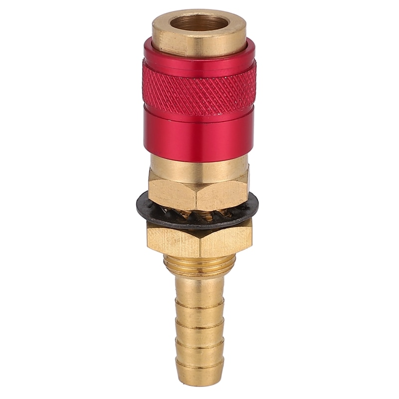 -2Pcs/Set 8Mm Quick Connector Fittings Watergekoelde & Gas Adapter Fitting Slang Voor Tig Lastoorts Gereedschap accessoires