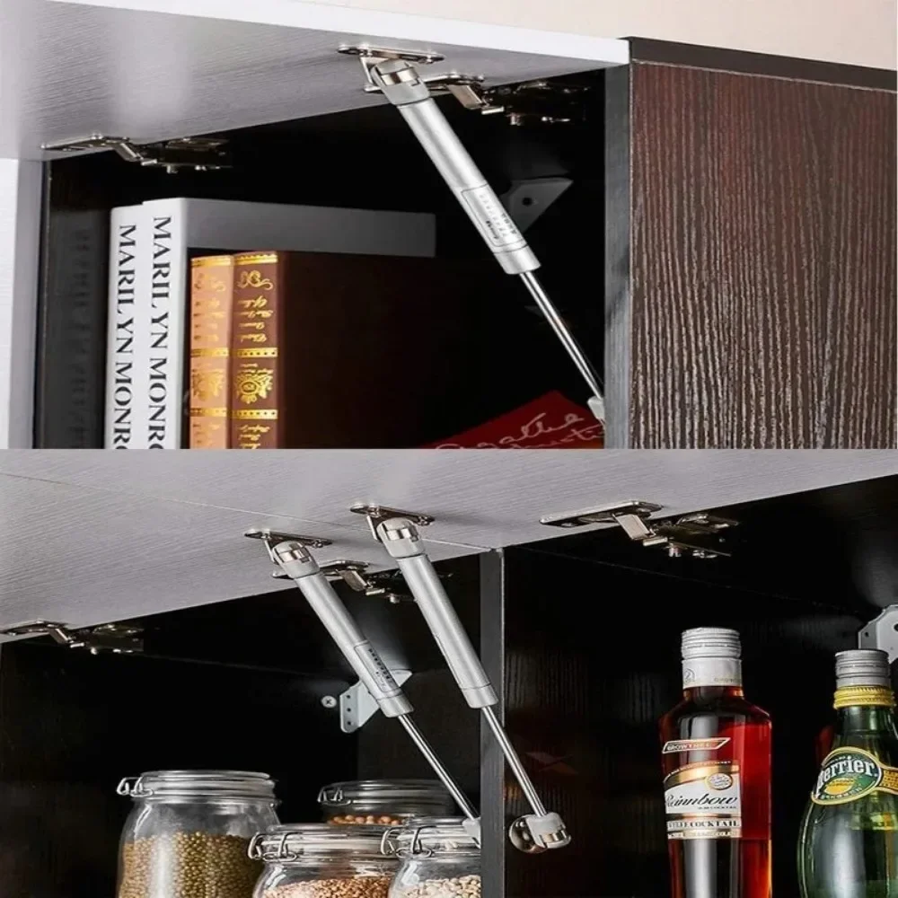 Ressorts à gaz 100N de 6/8 pouces, Supports de levage, charnières à fermeture douce, couvercle de porte d'armoire de meubles, séjour pour boîte de rangement