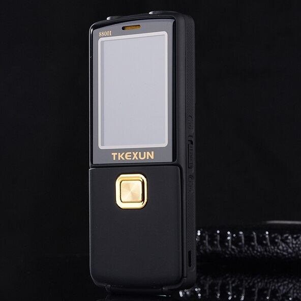 MAFAM Unlock Flip Metal Mobile Phone One Key Dual Torch FM Bluetooth SOS Speed Dial Old Man Senior Cell Phone Dual Torch P094: add 4G TF / Black