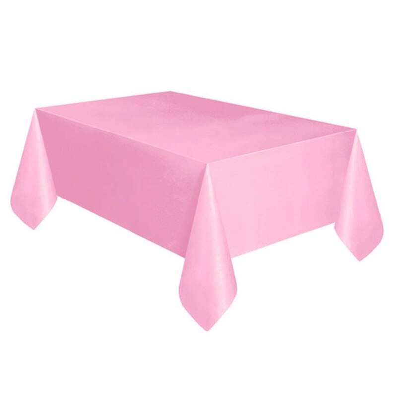 1pc D&Z Pure Color Series Disposable PE Tablecloth Party Supplies Wedding Table Decoration Waterproof Desk Cover