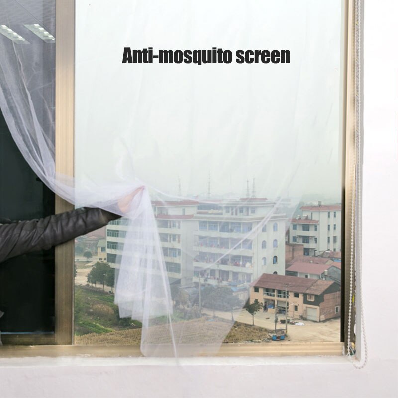 Moustiquaire Fenetre, 90x135 Cm Rideau Facile à Installer Fermeture Automatique Anti Insecte Mouche Moustique Anti Insecte Mouche Moustique Pour Enfants Et Animaux De Compagnie- Blanc H