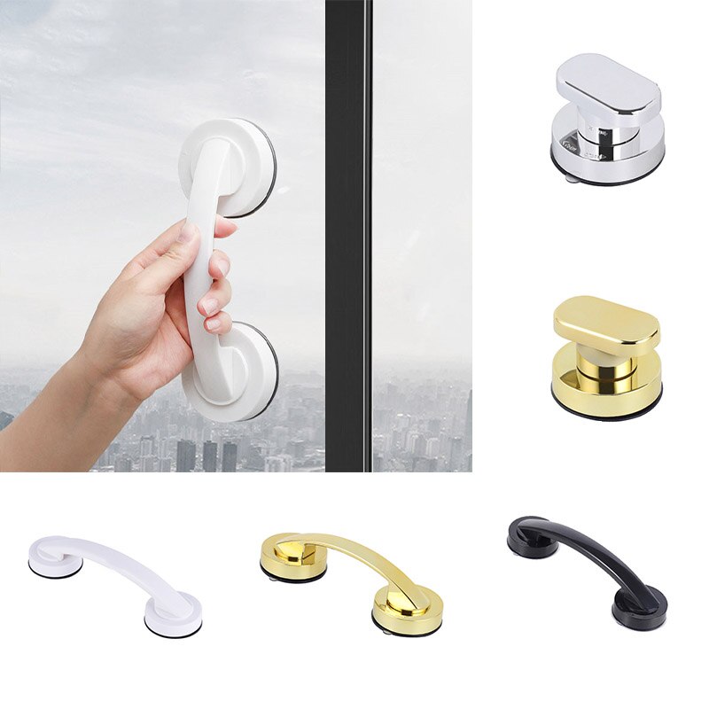 Glass Door Sliding Door Handles Closet Cupboard Door handles Toilet Lid Refrigerator Door Suction Cup Pulls Free Punch