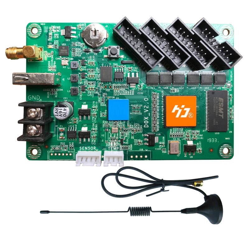 HD-D05 HD-D06 Mobile WIFI full color asynchronous control card LED display weather forecast remote cluster