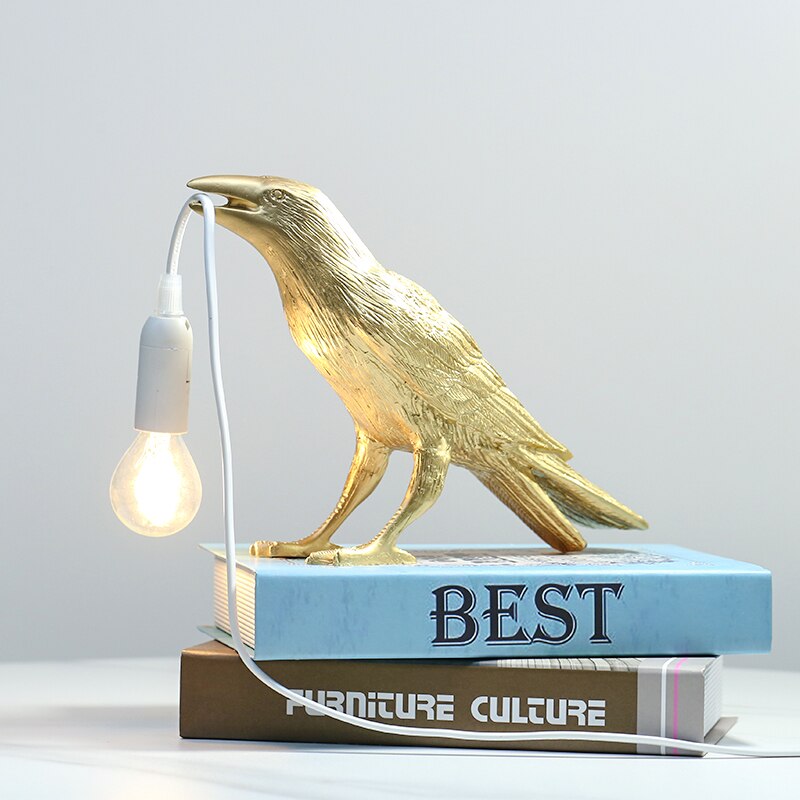 Glück Vogel Tisch Lampe LED Lampe Wohnzimmer Deko schlafzimmer lampen innen beleuchtung Nacht lampe LED-leuchten Wohnkultur Zauberstab Licht leuchten: Tabelle Lampe-C