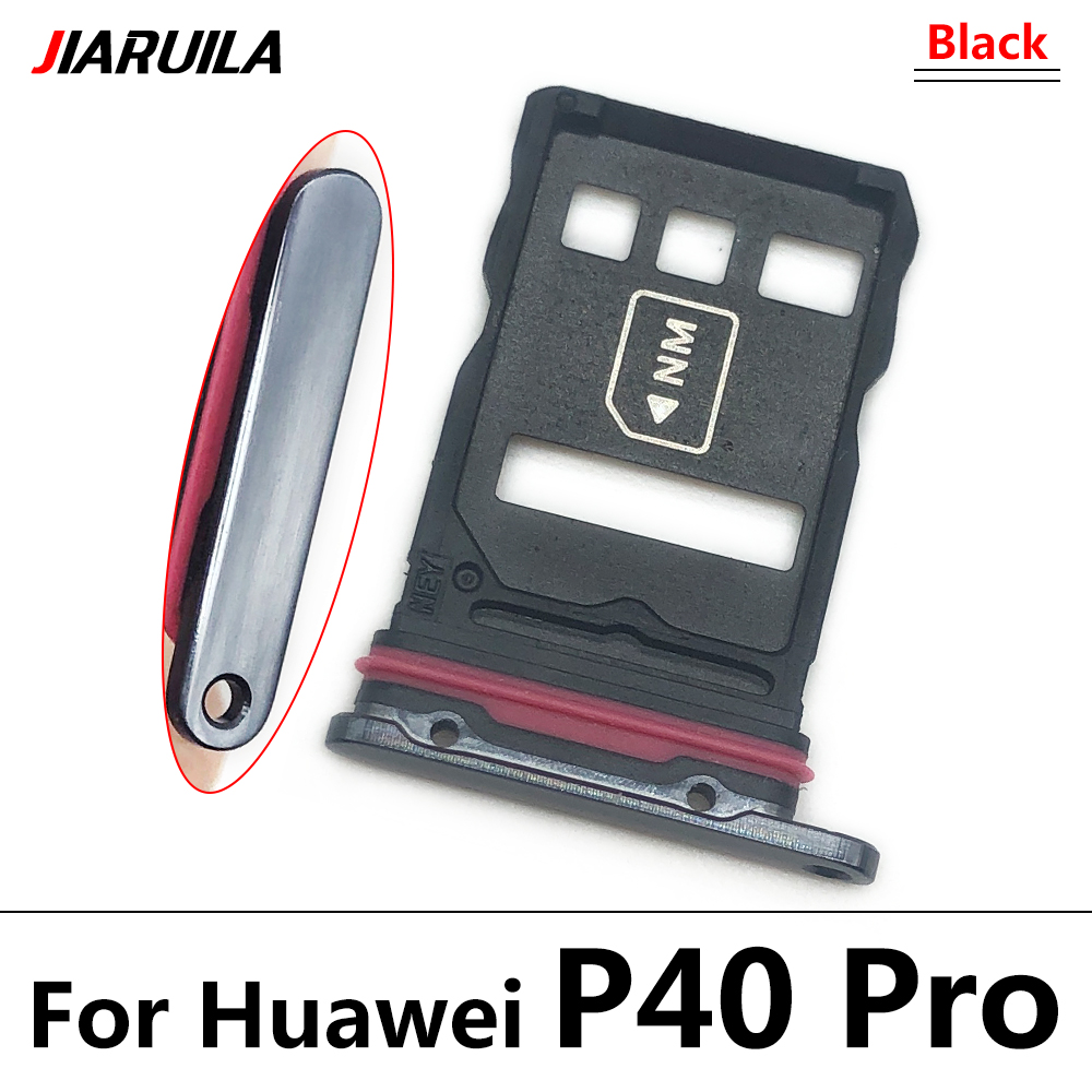 Per Huawei MediaPad T3 10 AGS-L09 AGS-W09 AGS-L03 T3 9.6 LTE SIM Slot Per Schede SD Vassoio di Carta Del Supporto Adattatore: P40 Pro Black
