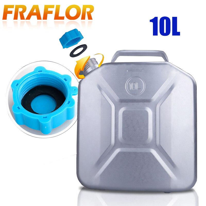 Réservoir d'huile métal Aluminium | Bouteille de carburant, essence Diesel épais, réservoir d'eau, portable moto camion voiture