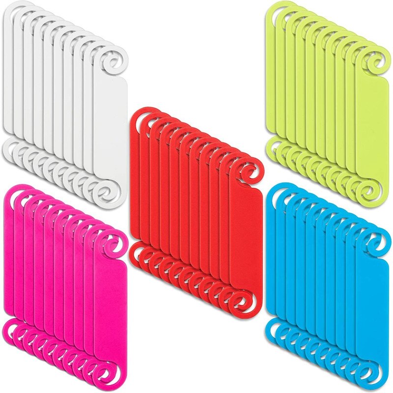 Jfbl 150 Pcs Kabel Tags Kabel Management Tags Multicolor Cable Labels - 50 Stuks 6X1.3X0.2cm &amp; 100Pcs 6.3X1.3X0.2Cm