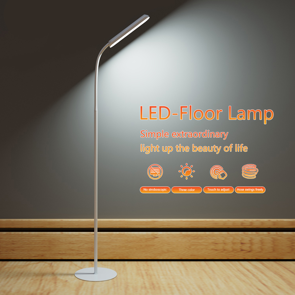 nordisch Einfache Boden Lampe Für Wohnzimmer Einstellbare Schwanenhals Stehen Licht Dimmbare Schlafzimmer Stehend Lesen Licht Büro Dekor