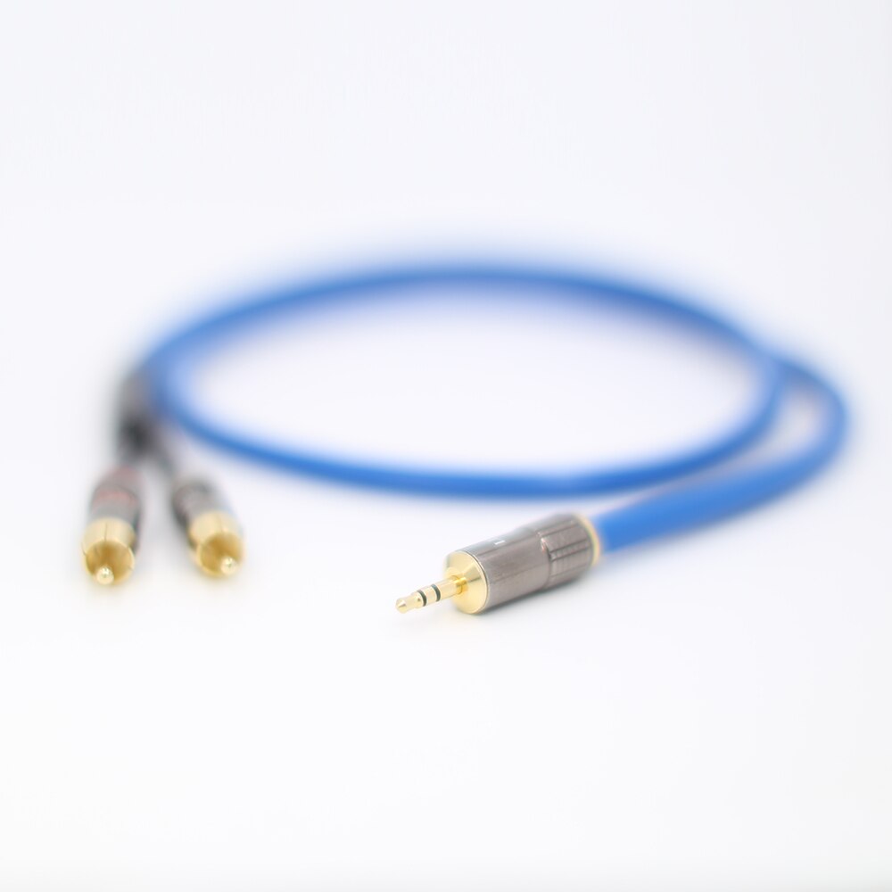 Cavo RCA da 1M cavo Audio da 2RCA a 3.5 cavo RCA da 3.5mm Jack RCA AUX per amplificatori DJ Subwoofer Mixer Audio Home Theater DVD