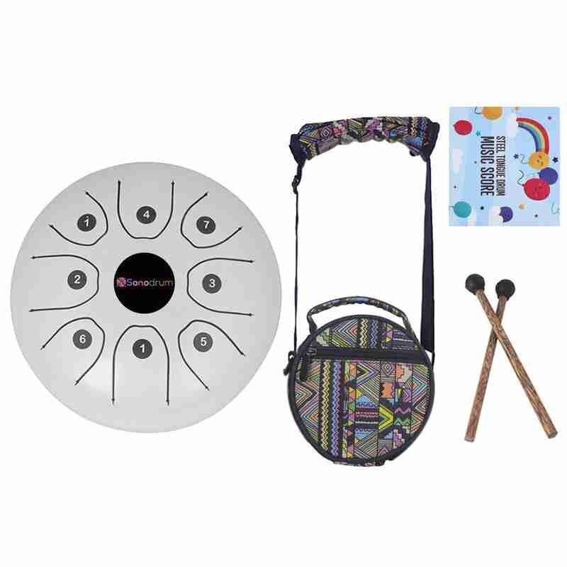 Tamburo di musica rilassante del tamburo della linguetta dello strumento da 5.5 pollici con lo strumento accessorio dello strumento a percussione della borsa di trasporto