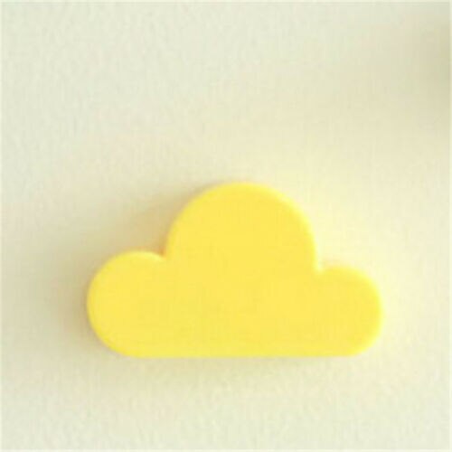 Porte-clés porte-clés joli support 1PC forme nuage magnétique cintre décoration mur maison: YELLOW