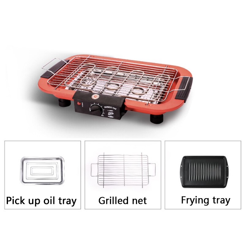 DMWD 1800W grill domowy grill elektryczny 220V bezdymny kryty DIY kebab grill nie-Stick naczynia kuchenne: type2
