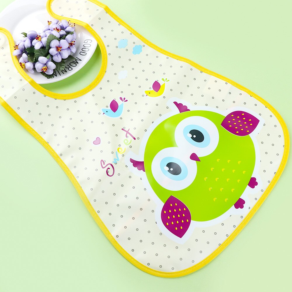 Cute EVA Baby Waterproof Feeding Bibs Cartoon Feeding Cloth Towels Apron Kids Feeding Accessories