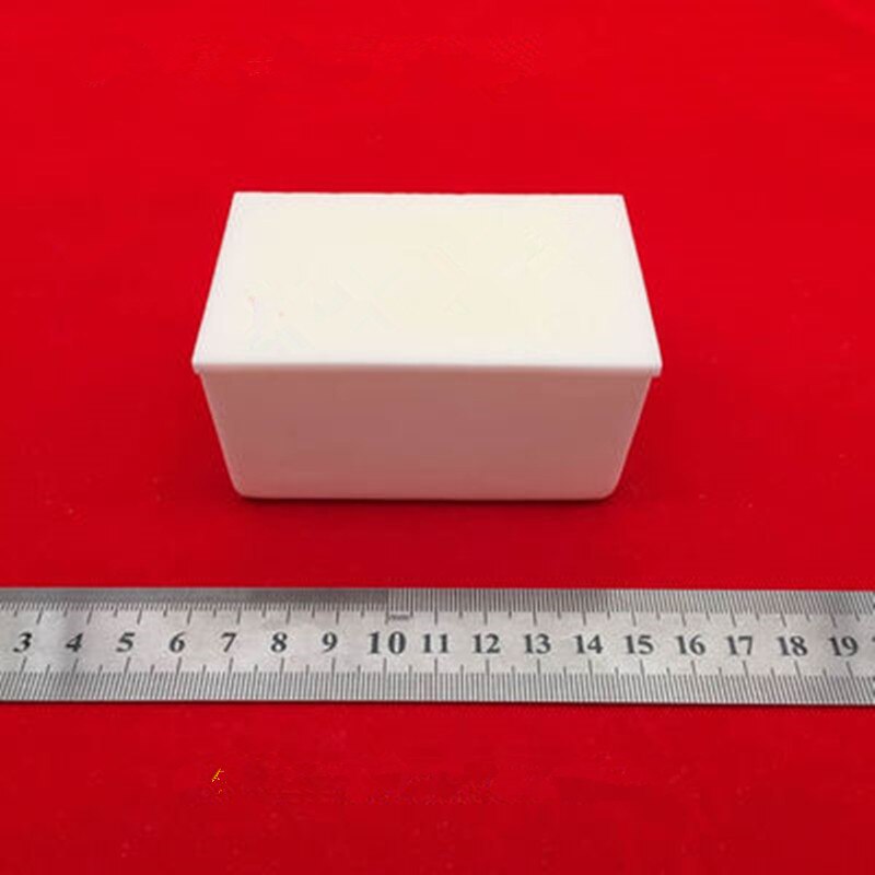 99.3% aluminiumoxid-tiegel/90x60x4 0mm/ 90x60x2 0mm/mit deckel rechteckige korund tiegel/Al2O3 keramik tiegel