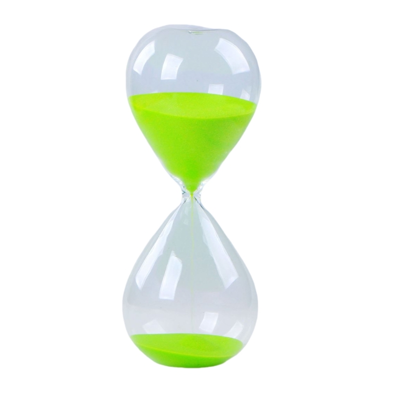 Sabliers en verre 60 minutes pour une meilleure concentration dans l'apprentissage relaxation: Marron