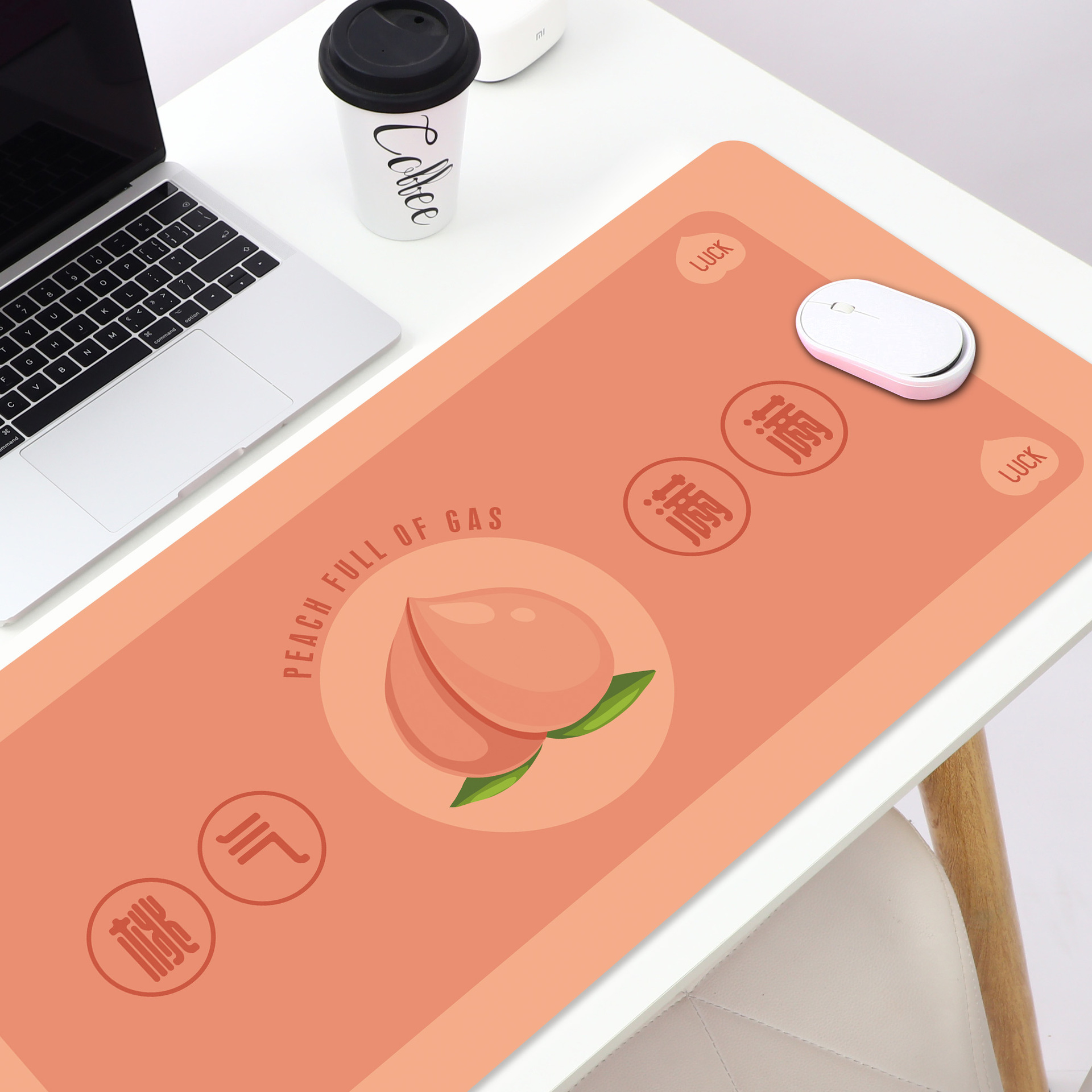 Cute Fruit Cartoon Mouse Pad INS Tide Large Game Computer Keyboard Office Long Table Mat Kawaii Desk for Teen Girls for Bedroom: 4-800x300x2mm