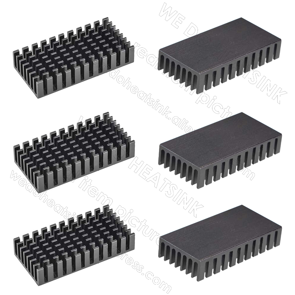 WE DO dissipatore di calore 50x25x10mm senza o con dissipatore termico dissipatore di calore aletta di raffreddamento in alluminio per modulo Transistor IC di potenza LED
