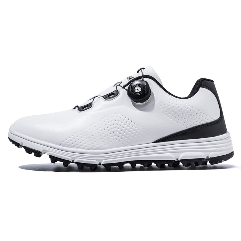 Waterproof Golf Shoes Men Walking Shoes Outdoor Grass Anti Slip Golfing Footwear Male White Athletic Sneakers