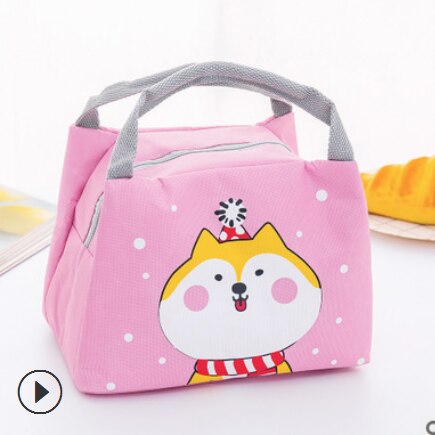 Cute Women Ladies Girls Kids Portable Insulated Lunch Bag Box Picnic Tote Cooler Insulated Thermal Cooler Bento Lunch Box Tote: 3