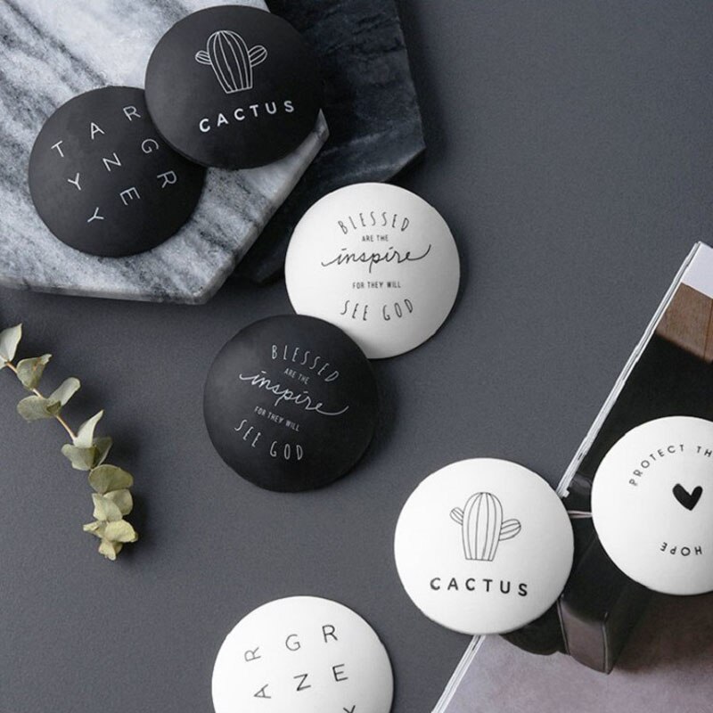 4Pcs Self Adhesive Door Stopper Rubber Round Wall Protector Sticker Door Handle Silicone Bumper Guard Stopper Door Crash Pads