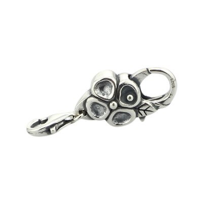 925 Sterling Silver Charms Tree castle Fish Flower Locks Lobster clasp beads Fit European Brand Bracelet Jewelry: 7