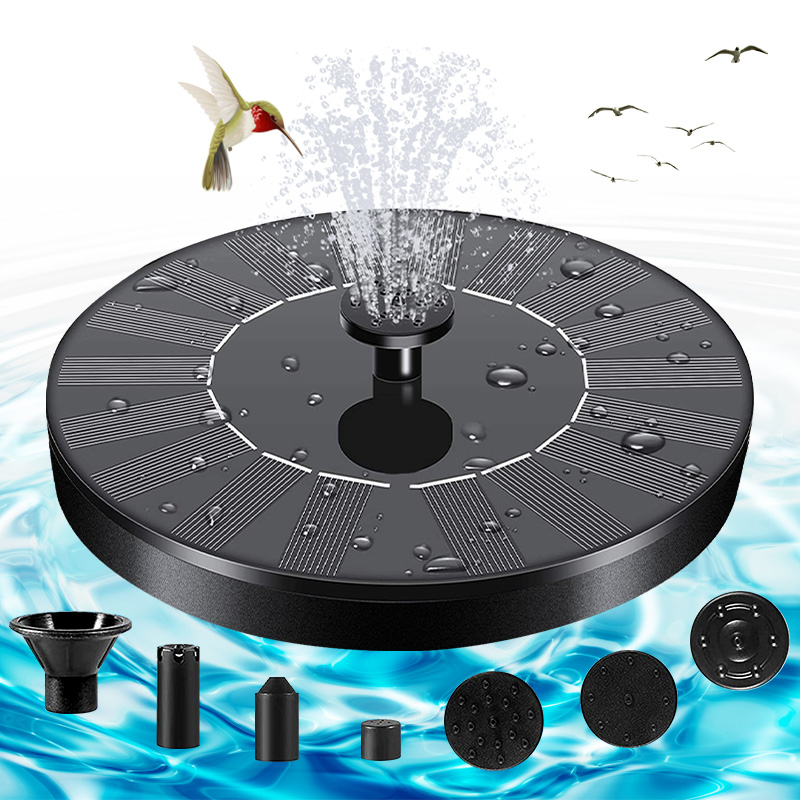 Garden Decoration Outdoor Solar Fountain Water Fountain Pool Pond Waterfall Fountain Bird Bath Solar Powered Fountain