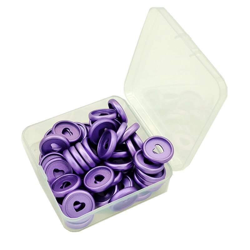 22PCS/box 35MM NoteBook Binding Discs Discbound Expansion Discs Binder Rings for DIY Notebooks Planners Scrapbook Matte: Purple