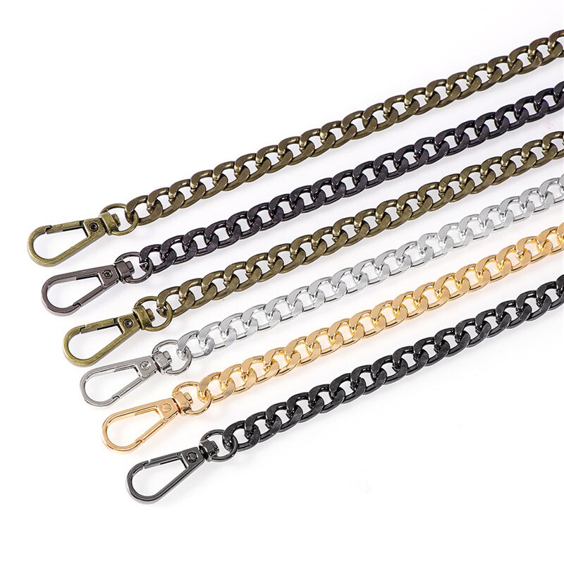 Metal Chain Strap for Bags DIY Handles Crossbody Accessories Detachable Replacement Purse Chain Strap 9.5mm wide 40cm/120cm Long