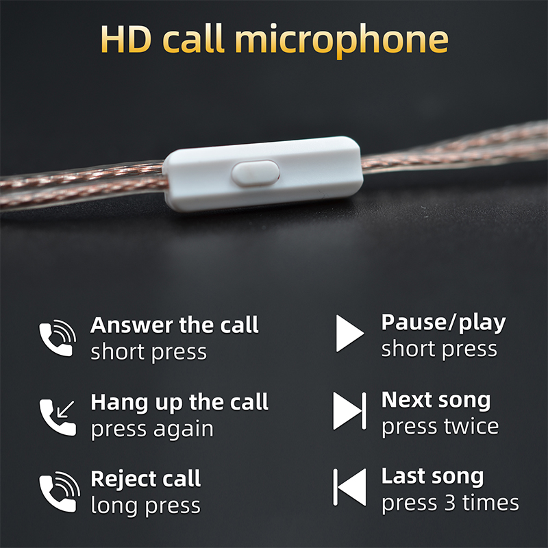 KZ Headphone Cord High-Purity Copper Cube Mixed Upgrade Cable Earphone Wire Original Replacement EDX Pro/ZS10 Pro X Headset Wire