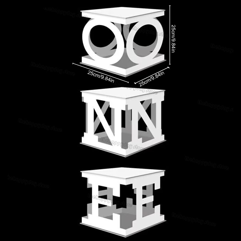 Holle Baby Letters Frame Stand Mozaïek Vullen Ballonnen Doos KT Board Alfabet DIY Brief Baby Douche EEN Verjaardagsfeestje Decor: Olijf