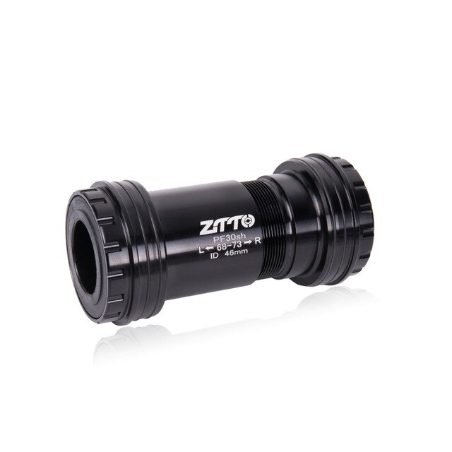 ZTTO PF30sh PF30 24 GXP-Adaptador de rodamientos inferiores de bicicleta, prensa de ajuste, eje de bloqueo para piezas de bicicleta de montaña y carretera, juego de cadena de bielas de 24mm: PF30sh-B Black