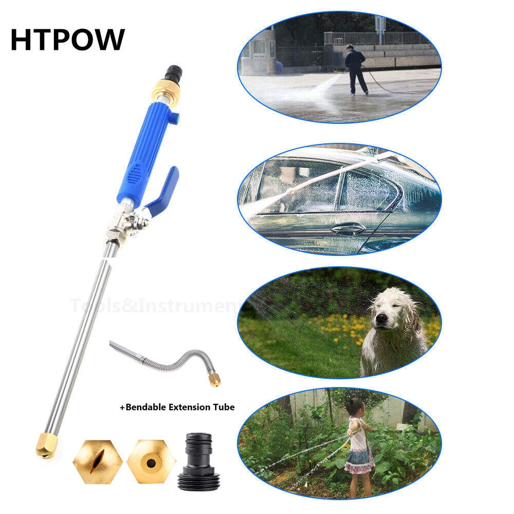 Pistolet à eau haute pression 46cm haute puissance Jet de puissance laveuse de jardin tuyau baguette buse pulvérisateur arrosage pulvérisation arroseur outil de nettoyage