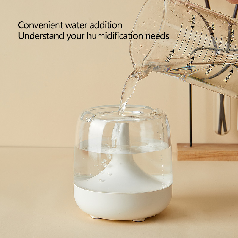 Luchtbevochtiger Leuke Ultrasone Kleurrijke Nachtlampje Mini Luchtbevochtiger Diffuser Transparante Draagbare Thuis Slaapkamer Geurverspreider