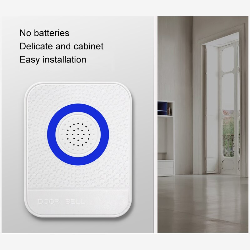 Wired Door Bell 12V Vocal Wired Doorbell Welcome Door Bell For Office Home Security Control System White Practical Door Ring