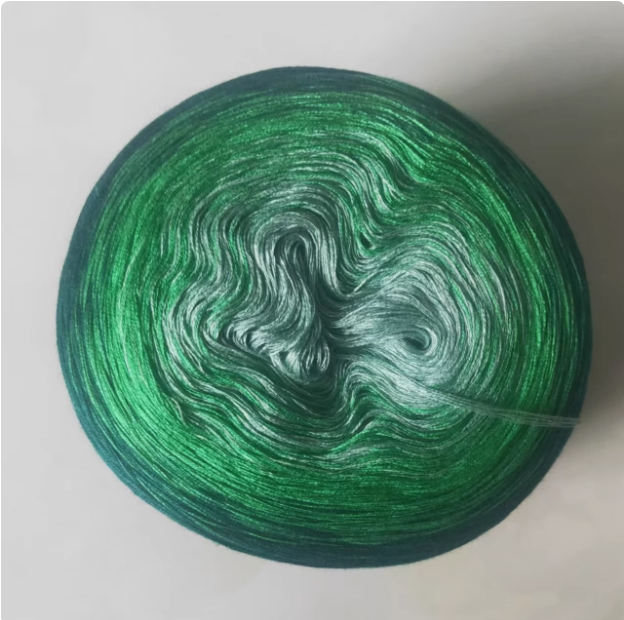 300g Rainbow Gradient Color Cake Yarn Organic Cotton Blend Yarn Segmented splicing line DIY Scarf Shawl Skirt Wool Yarn Crochet: Brown