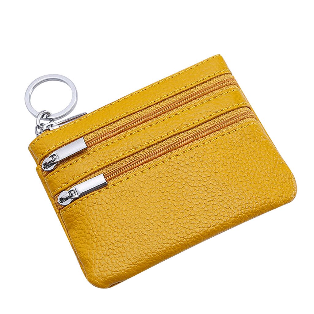 Aelicy Wallet Card Leather Men's Short Wallet Mini Wallet Small Folded Female Coin Purse Card Holder Wallet Coin Purse: YE