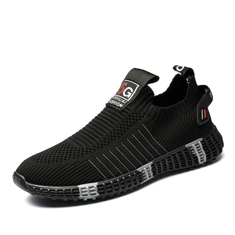 Mænd sneakers tenis sommer åndbare mandlige fodtøj mesh sko til mænd snøre vandre afslappet sko udendørs: Grå / 10