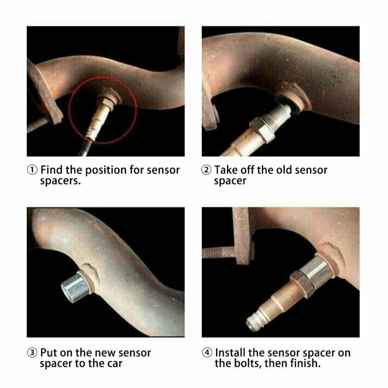 Universele O2 Sensor Spacer Adapter Isolator Extender Lambda O2 Zuurstofsensor Extender Spacer