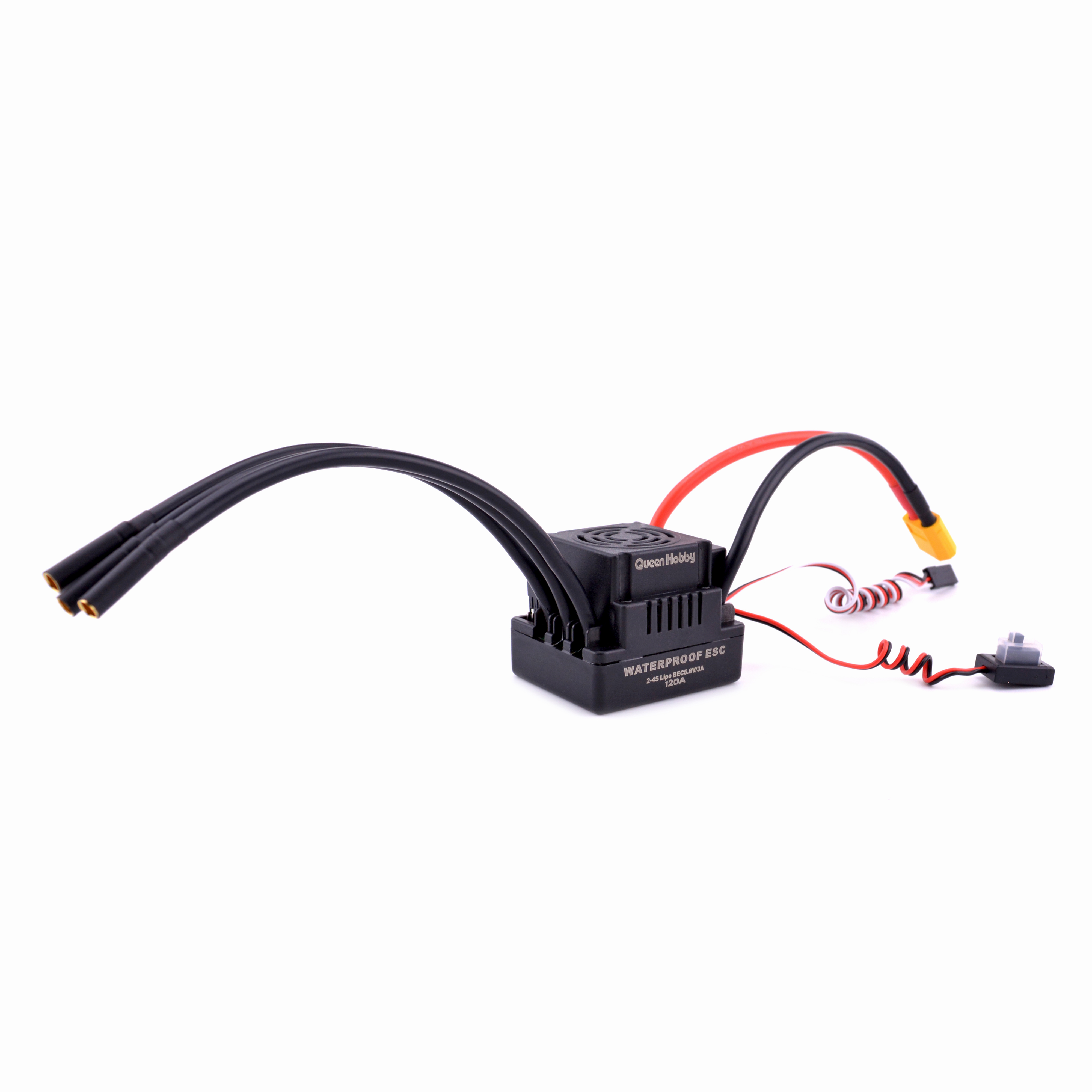 Waterdichte 60A 80A 120A Borstelloze Esc Electric Speed Controller Met 5.8V / 3A Bec Voor 1/10 1/8 Rc Auto