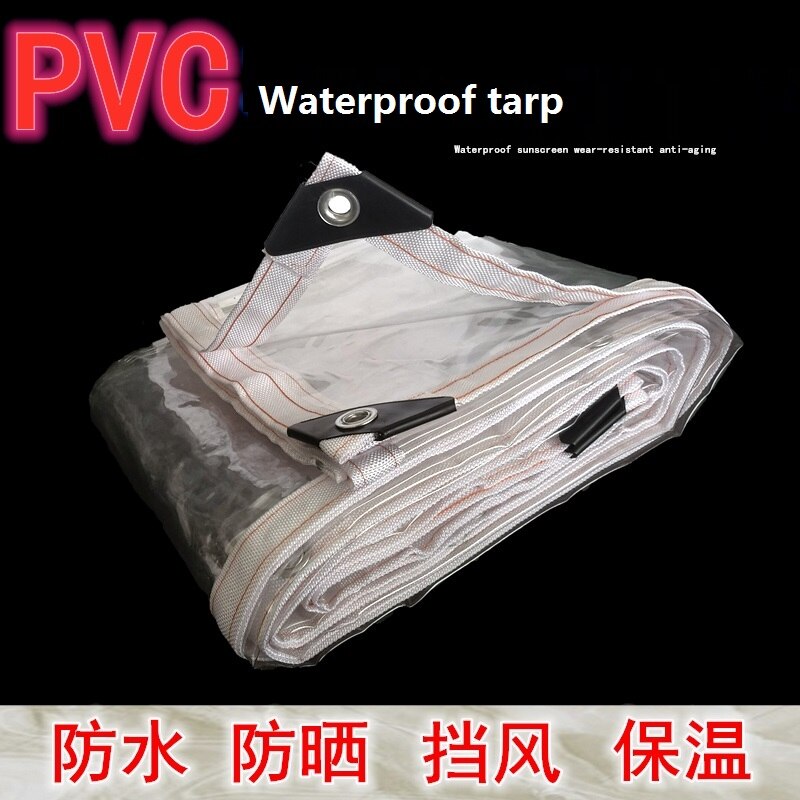 Clear Tarp Transparant Pvc Zacht Glas Huis Balkon Winddicht Regen Gordijn Outdoor Pavilion Succulenten Zon Doek Cover