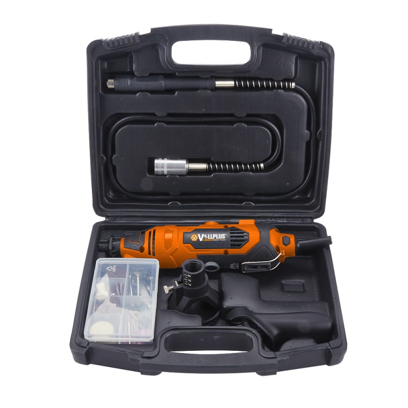 Mini Taladro Eléctrico de 135W Kit 80 Piezas Amoladora Rotatoria Multifunción