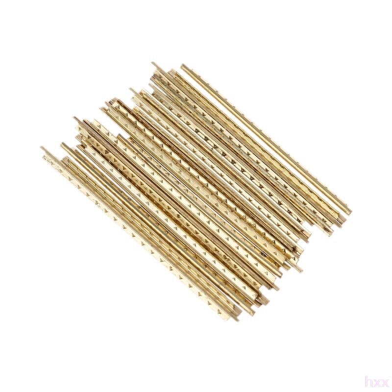 Fio de latão com 19 tamanhos para traste de guitarra clássica 4/7mm: Gold