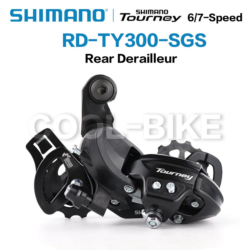 Achterderailleur Shimano Tourney TY300 6/7 Speed Met Haak - FietsPa Achterderailleur Shimano Tourney TY300 6/7 Speed Met Haak - FietsPa