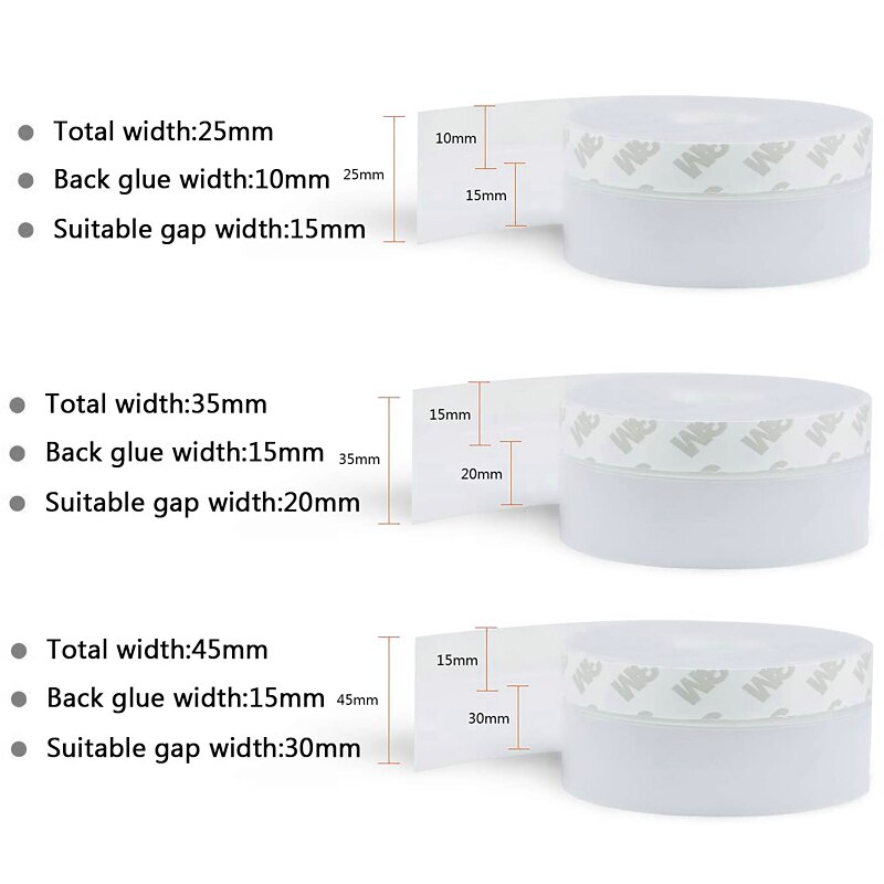 5M Seal Strip Zelfklevende Instaplijsten Weer Strip Siliconen Geluidsisolatie Venster Seal Anti Draft Stof Insect Deur Seal strip