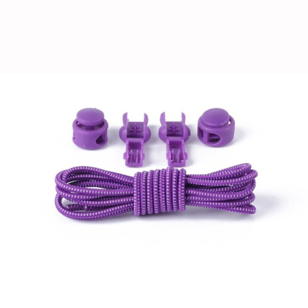 EIN Paar Von Verschiebbaren römisch Bequem Elastische Schnürsenkel Sperren Schnürsenkel Sommer unisex Sneaker Schnürsenkel Schnürsenkel: LILA