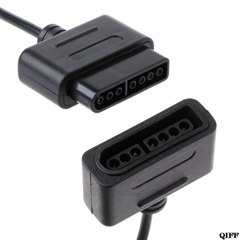 &amp 1.8m 5.91ft förlängningskabel sladd för nintendo snes controller retro-duo fc twin 28 apr