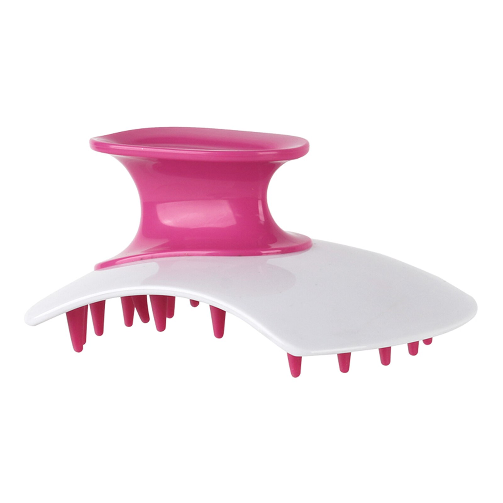 Haar Wasborstel Peeling Borstel Hoofdhuid Stimulator Shampoo Borstel Siliconen Haar Scrubber Voor Roos Alle Haartypes: Red